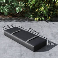 Outsunny 2PCS Patio Umbrella Base Weight Bag, Umbrella Stand Weights with Handles, 33 lbs with Sand Filling, Patio Umbrella Weights for Offset/Cantilever Umbrella Stand Base, Black(m-3)