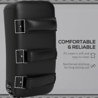 Soozier 16.5 in Muay Thai Kick Shield Punching Pad, Kick Shield for Martial Arts, Karate, Kickboxing, MMA x 1 Unit, Red(m-7)
