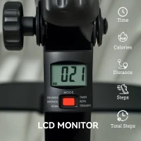 Soozier Seated Pedal Exerciser, Foldable Leg Exercise Bike with LCD Monitor for Seniors Elderly Rehabilitation Recovery Therapy(m-9)