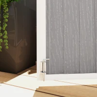 Outsunny 4.7 x 2.5FT Outdoor Horizontal Storage Shed, Lockable Trash Can Storage with Chain Lid, Gray(m-9)