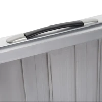 HOMCOM 4ft Textured Aluminum Folding Wheelchair Ramp, Portable Threshold Ramp, for Scooter Steps Home Stairs Doorways(m-10)