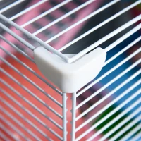 PawHut 5 Tiers Hamster Cage Portable with Exercise Wheels Play Tube Water Bottle Dishes House Ladder for Gerbils, Green(m-11)