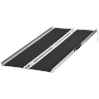 HOMCOM Foldable Portable Wheelchair Ramp Easy Access Carrier Ramp (5ft)(m-11)