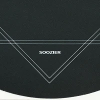 Soozier Poker Mat Texas Hold'em Poker Table Top with Non-Slip Bottom Black(m-8)