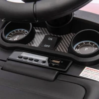 Qaba 2 in 1 6V Land Rover Licensed Electric Car for Kids, Sliding Car with Music Horn Headlights, for 18-60 Months Red(m-10)