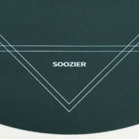 Soozier Poker Mat Texas Hold'em Poker Table Top with Non-Slip Bottom Dark Green(m-8)