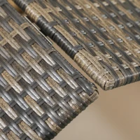 PawHut Wicker Dog House with Removable Cushion Lounge, Khaki(m-9)