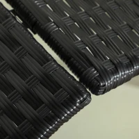 PawHut Wicker Dog House with Removable Cushion Lounge, Cream White(m-9)