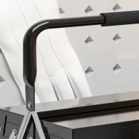 DURHAND 22" inches Metal Tool Box, Portable 5-Tray Cantilever Steel Tool Chest Cabinet, Black(m-9)