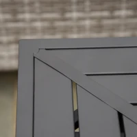 Outsunny 34 Inch Outdoor Propane Gas Fire Pit Table, 50,000 BTU Auto-Ignition Square Wicker-effect Gas Firepit with Glass Wind Guard, Lid, Lava Rocks, Steel Base, CSA Certification, Black(m-9)