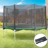 Soozier 12FT Trampoline Net Enclosure Trampolining Bounce Safety Accessories w/ 8 Poles Net Enclosure Only, Black(m-1)
