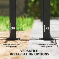 Outsunny 10' x 13' Pergola with Retractable Canopy and Curtains, UPF30+ Sun Shade Shelter for Grill, Garden, Backyard, Deck(m-7)