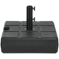 Outsunny Fillable Umbrella Stand for 1.2"-2" Poles, Black