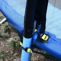 Soozier 12FT Trampoline Net Enclosure Trampolining Bounce Safety Accessories w/ 8 Poles Net Enclosure Only, Black(m-9)