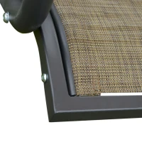 Outsunny 2-Seat Patio Swing Chair, Outdoor Porch Swing Glider with Adjustable Canopy, Cup Holders and Storage Tray, for Garden, Poolside, Backyard(m-8)