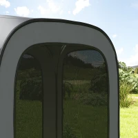 Outsunny 11 x 11ft Pop Up Screen Tent, UPF50+ Portable Camping Gazebo Screen House with Carry Bag, Dark Gray(m-8)