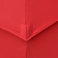 Outsunny 9FT 3 Tiers Patio Umbrella Outdoor Market Umbrella with Crank, Push Button Tilt for Deck, Backyard and Lawn, Red(m-12)