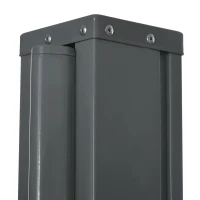 Outsunny 118" x 79"  Outdoor Folding Privacy Screen Retractable Side Awning Patio with Resistance to UV Rays and Wind Dark Blue(m-10)