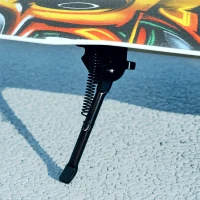 Qaba Kick Scooter for Kids Ages 6-12 with Adjustable Height, Rear-Fender Brake, 200mm Big Wheel, Foldable Design, White(m-9)