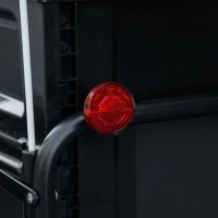 Aosom Trailer for Bike, Bicycle Cargo Trailer with Removable Storage Box, Galvanized Bottom(m-9)