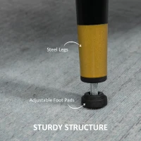 HOMCOM Accent Chair, Upholstered Armchair with Tufted Back Cushion and Steel Legs for Living Room, Bedroom, Cream White(m-5)