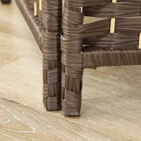 HOMCOM Folding Room Divider Screen 6 Panel 6' Tall Privacy Screen Freestanding Wood Partition for Home Office, Brown(m-9)