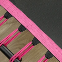 Soozier 45" Rebounder Trampoline for Adults, Quiet Bungee Rebounder with LED Lights and Adjustable Handle, Pink(m-9)