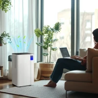 HOMCOM 25pints/Day Dehumidifier with Continuous Drainage, Timer, Dehumidifier for Condensation, Mould, Laundry Drying(m-8)
