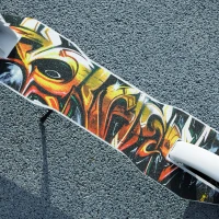 Qaba Kick Scooter for Kids Ages 6-12 with Adjustable Height, Rear-Fender Brake, 200mm Big Wheel, Foldable Design, White(m-10)