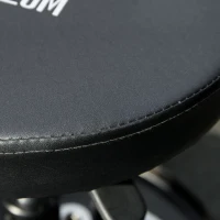 HOMCOM Shop Stool, Pneumatic Adjustable Mechanic Stool, with Tool Tray, Wheels - Black(m-7)