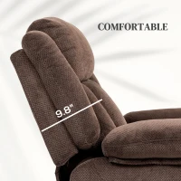HOMCOM Power Lift Recliner Chair with Massage and Heat, Electric Lift Chair with Side Pockets for Elderly, Brown(m-7)