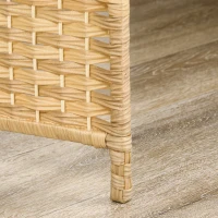 HOMCOM Folding Room Divider Screen 3 Panel 6' Tall Privacy Screen Freestanding Wood Partition for Home Office, Nature Wood(m-9)