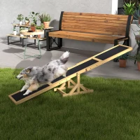 PawHut Wooden Dog Agility Seesaw for Training and Exercise, Yellow(m-10)