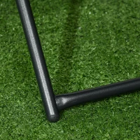 Outsunny Patio Wicker Coffee Table, Outdoor PE Rattan Garden Folding Side Table, 15.75"x15.75"x15.75", Nature Wood(m-10)