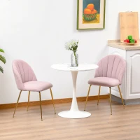 HOMCOM living room modern mid century accent fabric restaurant Lounge elegant side seat comfortable indoor furniture padded kitchen(m-1)