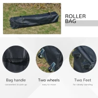 Outsunny 10' x 10' Pop Up Canopy Tent, Instant Sun Shelter with 3-Level Adjustable Height, Top Vents and Wheeled Carry Bag for Outdoor, Garden, Patio, Blue(m-7)