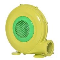 Outsunny Bounce Air blower for Inflatable House 450-Watt Electric Fan Blower Compact and Energy Efficient Pump Indoor Outdoor, Bouncy Castle and Pneumatic Swimming Pool, Yellow(m-1)