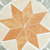 Outsunny 12" Patio Round Side Table, Outdoor Footstool, Garden Mosaic Accent Side Table, Plant Stand, Blue(m-9)