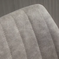 HOMCOM Adjustable Bar Stools Set of 2, Leathaire Swivel Barstools with Back and Footrest, Upholstered Bar Chairs for Kitchen, Dining Room, Home Pub, Grey(m-8)