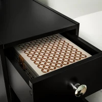 HOMCOM Space Saving Toilet Paper Cabinet, Narrow Bathroom Cabinet with Drawers and Hidden Storage, Black(m-9)