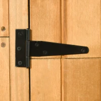 Outsunny 30" x 21" x 71" Garden Storage Shed, Outdoor Tool Utility Storage House  with 3 Tier Shelves and Roof, Brown(m-13)