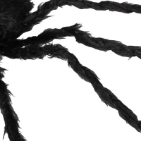 HOMCOM 3.25" Halloween Prop Light-up Oversized Spider, Outdoor Halloween Decoration with Light Up Bendable Legs(m-8)
