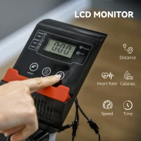 Soozier Quiet Exercise Bike Stationary Bike with 8-Level Magnetic Resistance, Heart-Rate Sensor(m-4)