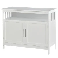 HOMCOM Wooden Console Table with Open Shelf and 2 layers Cabinet  Kitchen Furniture(m-11)