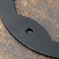 Outsunny Firewood Kindling Splitter Stand with Hand Guard, Wood Splitter, Carbon Steel Manual Wood Cracker, Log Wedge Cutter, Single Blade, Black, 8.75" Dia x 12.25" H(m-8)