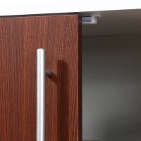 HOMCOM Modern Sideboard, Buffet Cabinet, Console Table with Adjustable Shelves, Anti-Topple Design, and Large Countertop, Brown(m-9)