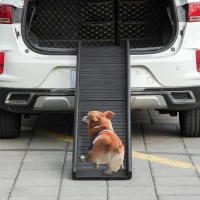 PawHut Pet Ramp for Dogs 61 Inch Long, Dog Ramps for Car, Truck, SUV, Foldable Portable(m-8)