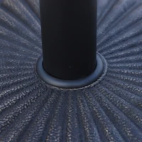 Outsunny 31 lbs Resin Round Market Umbrella Base Holder 19" Decorative Parasol Stand for Patio, Outdoor, Backyard, Bronze(m-10)