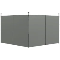 Outsunny 10' x 20' or 10' x 10' Pop Up Canopy Sidewalls, 2 Pack Gazebo Side Panels, Sides Replacement, with Zipped Doors(m-11)