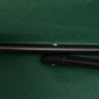 Outsunny 6.6FT Patio Umbrella, Outdoor Parasol with 6 Solid Ribs, Green(m-10)